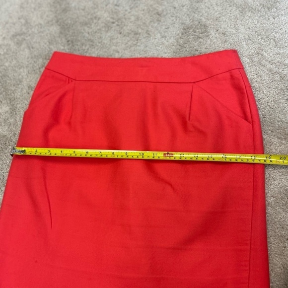 J. Crew coral pink pencil skirt Sz 8 pockets NWOT - Picture 8 of 10